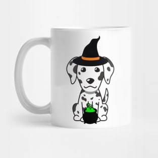 Cute dalmatian dog is a witch Mug